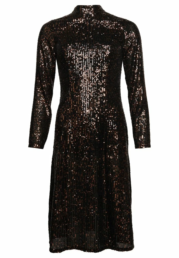Superdry LONG SLEEVE - Cocktail Dress / Party Dress - Copper Black Sequin 6 Superdry LONG SLEEVE - Cocktail Dress / Party Dress - Copper Black Sequin - Image 6
