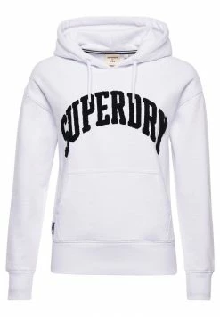 Superdry VARSITY ARCH MONO - Hoodie - Optic 7 Superdry VARSITY ARCH MONO - Hoodie - Optic -Superdry Shop 29b8a39b0e5b49619a4117f802683639