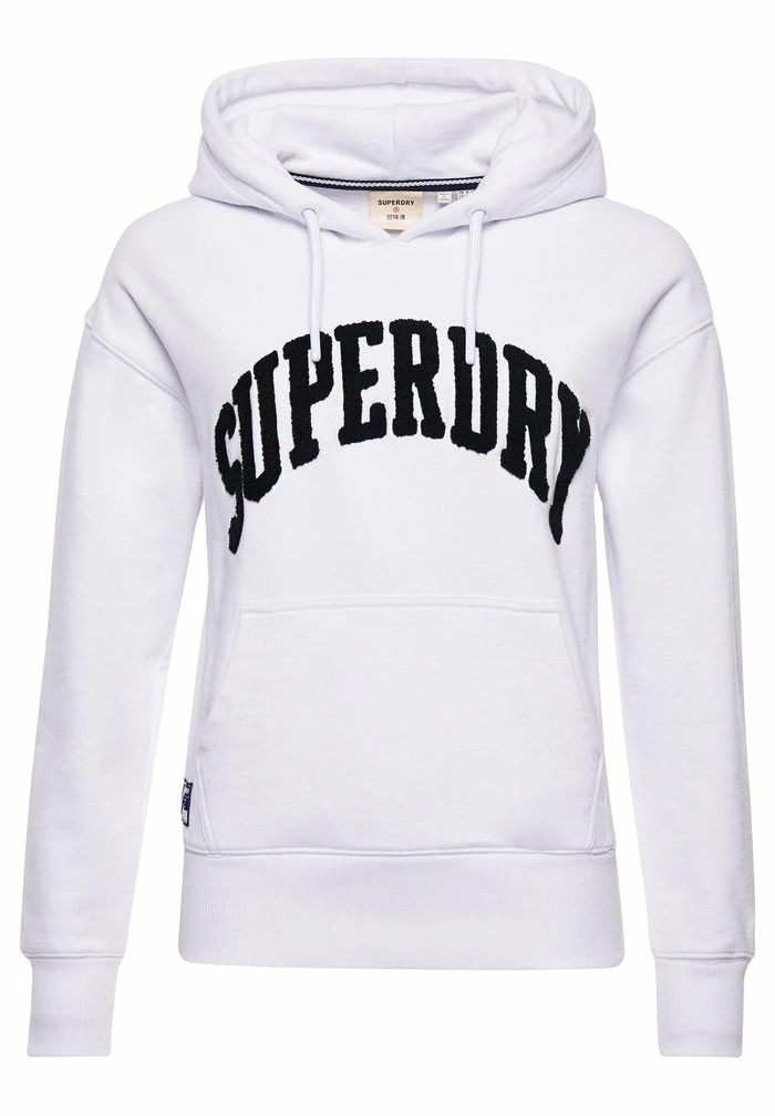 Superdry VARSITY ARCH MONO - Hoodie - Optic 4 Superdry VARSITY ARCH MONO - Hoodie - Optic - Image 4