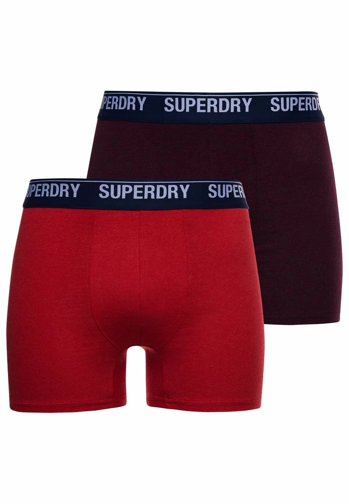 Superdry 2 PACK - Boxer Shorts - Burgundy/red 3 Superdry 2 PACK - Boxer Shorts - Burgundy/red - Image 3
