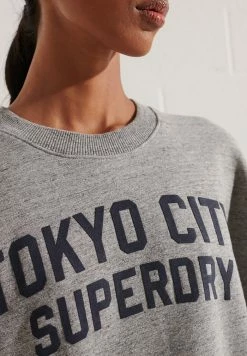 Superdry COLLEGE CREW - Day Dress - Grey Slub Grindle -Superdry Shop 2a521d968cac4113b4602d0069034169