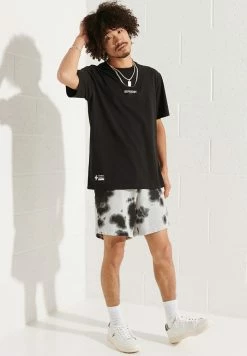 Superdry TIE DYE - Shorts - Grey/black