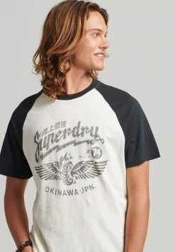 Alternative view of Superdry Print T-shirt - Cream Jet Black