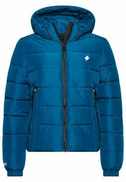 Superdry HOODED SPIRIT SPORTS PUFFER - Winter Jacket - Sailor Blue -Superdry Shop 2aa4c360bb414296bce2c147bccdb6bb