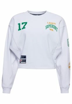 Superdry VARSITY ARCH BATWING CREW - Sweatshirt - Optic -Superdry Shop 2ab7076c5d24428b96c7f0cf5a91ea3e