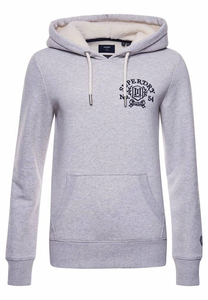 Superdry Hoodie - Glacier Grey Marl 5 Superdry Hoodie - Glacier Grey Marl - Image 5