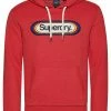 Superdry VINTAGE CORE SEASONAL - Hoodie - Papaya Red Marl