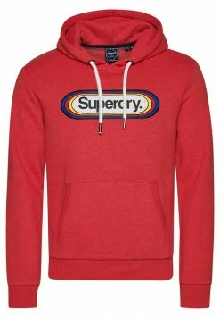 Superdry VINTAGE CORE SEASONAL - Hoodie - Papaya Red Marl