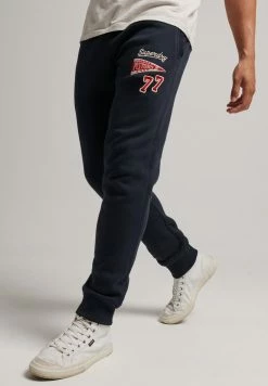 Superdry COLLEGIATE - Tracksuit Bottoms - Eclipse Navy