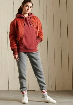 Superdry VINTAGE LOGO EMBROIDERED - Hoodie - Brown