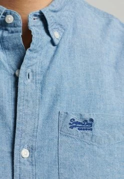 Superdry CLASSIC UNIVERSITY OXFORD - Shirt - Indigo Chambray Oxford -Superdry Shop 2b51bbf681be4d61993a1c1e542fc740
