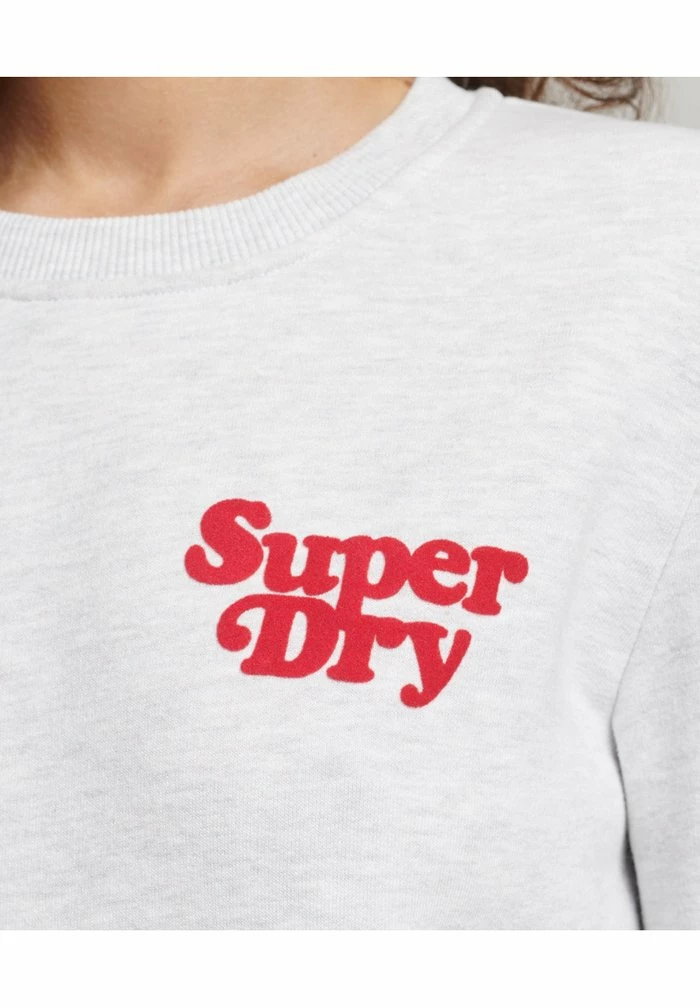 Superdry VINTAGE COOPER CLASSIC CREW - Sweatshirt - Ice Marl 2 Superdry VINTAGE COOPER CLASSIC CREW - Sweatshirt - Ice Marl - Image 2