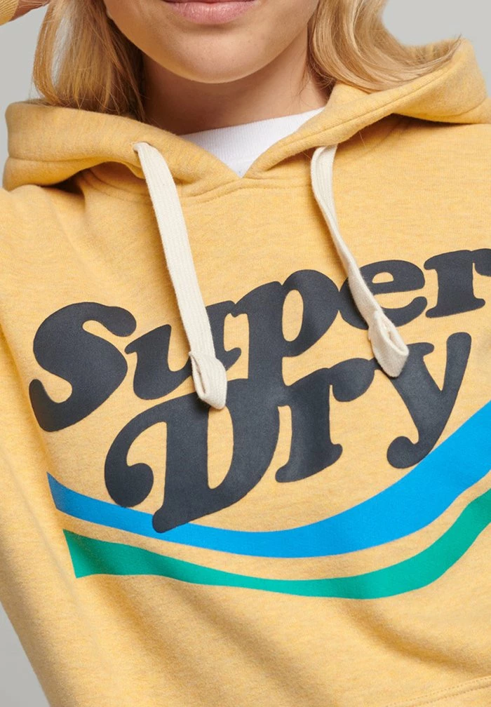 Superdry VINTAGE COOPER NOSTALGIA - Hoodie - Ochre Marl 2 Superdry VINTAGE COOPER NOSTALGIA - Hoodie - Ochre Marl - Image 2