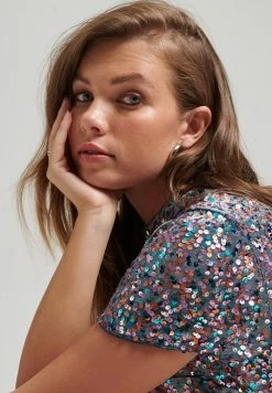 Superdry SEQUIN - Cocktail Dress / Party Dress - Multi Sequin -Superdry Shop 2c90fee78b18428db5fd16b5efe97048