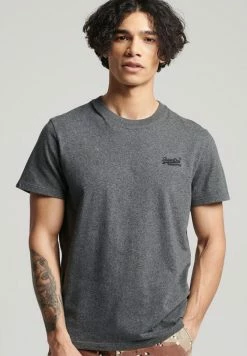 Superdry VINTAGE - Basic T-shirt - Asphalt Grit