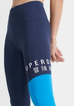 Superdry TRAINING GRAPHIC - Leggings - Trousers - Richest Navy -Superdry Shop 2cb8beb936934979b0455b4bdcbe189e