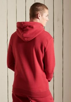 Superdry VINTAGE LOGO EMBROIDERED - Hoodie - Rich Red Marl -Superdry Shop 2cb996f5fa664eeb9deb3ea379343fda