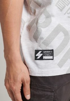 Superdry UNISEX CODE CORE LOGO ALL OVER - Print T-shirt - Ice Marl -Superdry Shop 2ccb956550c946af815abe84ccd9b995