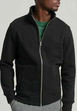 Superdry Zip-up Sweatshirt - Black