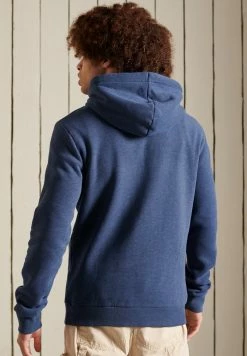 Superdry SCRIPT STYLE MOUNTAIN - Hoodie - Navy Marl/dark Grey -Superdry Shop 2d32d00c6743411ca750d975cb6277b0