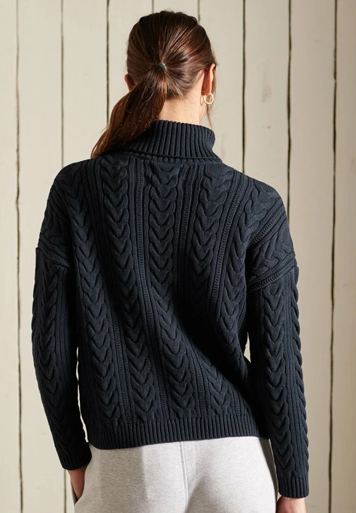 Superdry DROP SHOULDER - Jumper - Eclipse Navy 2 Superdry DROP SHOULDER - Jumper - Eclipse Navy - Image 2