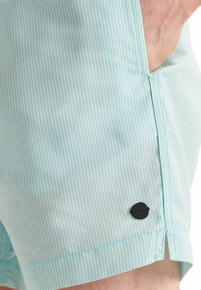 Superdry Swimming Shorts - Aruba Aqua Stripe 5 Superdry Swimming Shorts - Aruba Aqua Stripe - Image 5