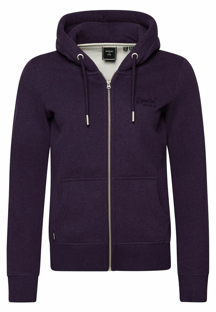 Superdry Zip-up Sweatshirt - Royal Purple Marl 4 Superdry Zip-up Sweatshirt - Royal Purple Marl - Image 4