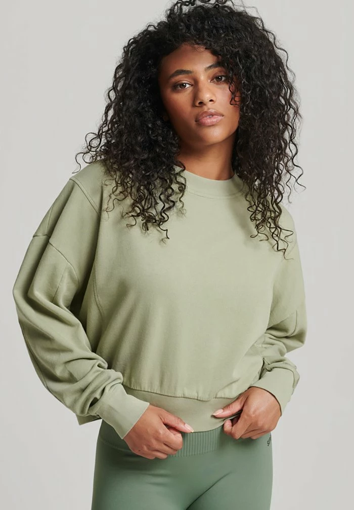Superdry FLEX BATWING - Sweatshirt - Seagrass 1 Superdry FLEX BATWING - Sweatshirt - Seagrass