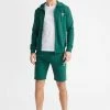 Superdry Zip-up Sweatshirt - Mid Pine