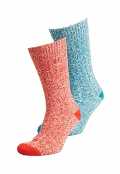 Superdry UNISEX TWIST 2 PACK - Socks - Aqua Blue Red
