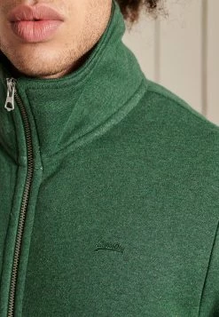 Superdry VINTAGE TRACK - Zip-up Sweatshirt - Heritage Pine Green Marl -Superdry Shop 2f443261f80243ebb5ce767c25229d7d