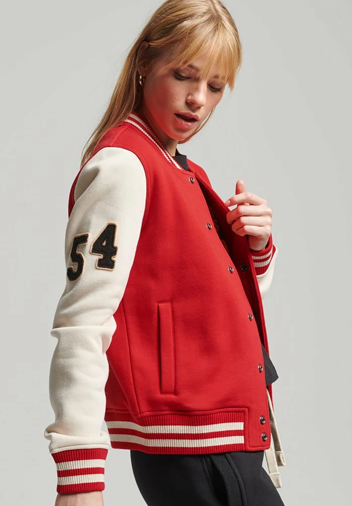 Superdry Bomber Jacket - Rebel Red 1 Superdry Bomber Jacket - Rebel Red
