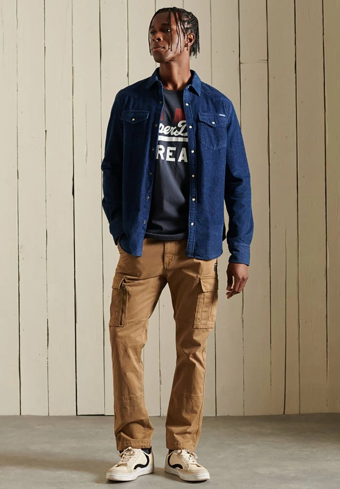 Superdry RESURRECTION - Shirt - Rinse Wash Indigo 2 Superdry RESURRECTION - Shirt - Rinse Wash Indigo - Image 2