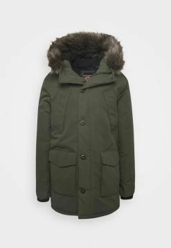 Superdry EVEREST - Winter Coat - Army Khaki -Superdry Shop 2fcc3d4bcba245bc85a946b21605d507