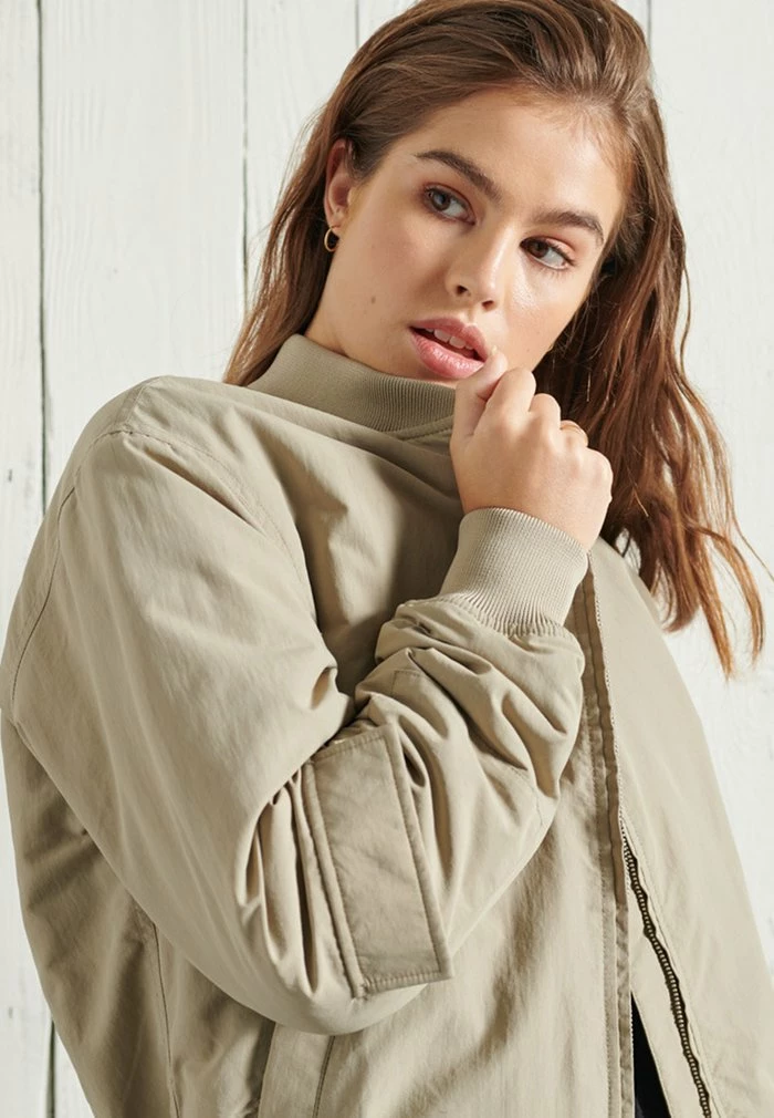 Superdry NEVADA - Bomber Jacket - Sage 3 Superdry NEVADA - Bomber Jacket - Sage - Image 3