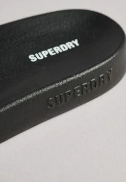 Superdry Pool Slides - Black -Superdry Shop 2ff6d4705da2494e994f1ee153d970c3