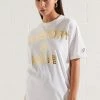 Superdry CORPORATE LOGO FOIL - Print T-shirt - Optic