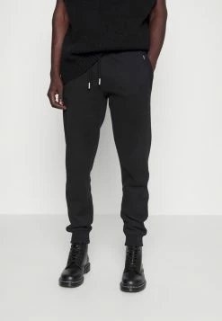 Superdry VINTAGE LOGO JOGGER - Tracksuit Bottoms - Black