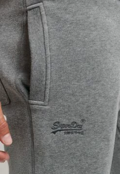 Superdry VINTAGE - Tracksuit Bottoms - Charcoal Grey Marl -Superdry Shop 3073152839f84741a05d8aa347ae47e6