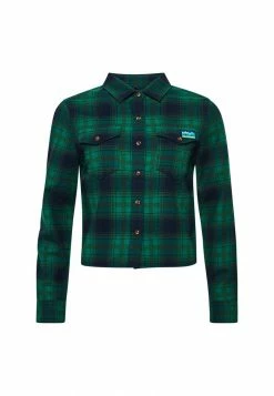 Superdry Button-down Blouse - Cedar Check Green -Superdry Shop 307ca18222db4811bf8d5679d7a8db0c