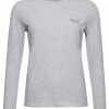 Superdry Long Sleeved Top - Light Grey Marl