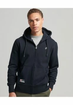 Superdry CODE ESSENTIAL - Zip-up Sweatshirt - Deep Navy