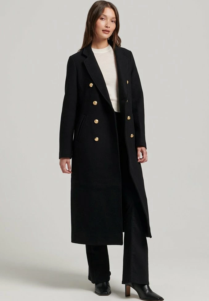 Superdry LONG MILITARY - Classic Coat - Black 2 Superdry LONG MILITARY - Classic Coat - Black - Image 2