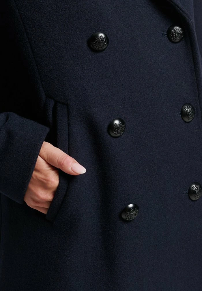 Superdry LONG MILITARY - Classic Coat - Eclipse Navy 3 Superdry LONG MILITARY - Classic Coat - Eclipse Navy - Image 3