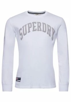 Superdry VARSITY ARCH - Long Sleeved Top - Optic -Superdry Shop 30c96d8eade54221ace0b2677f848472