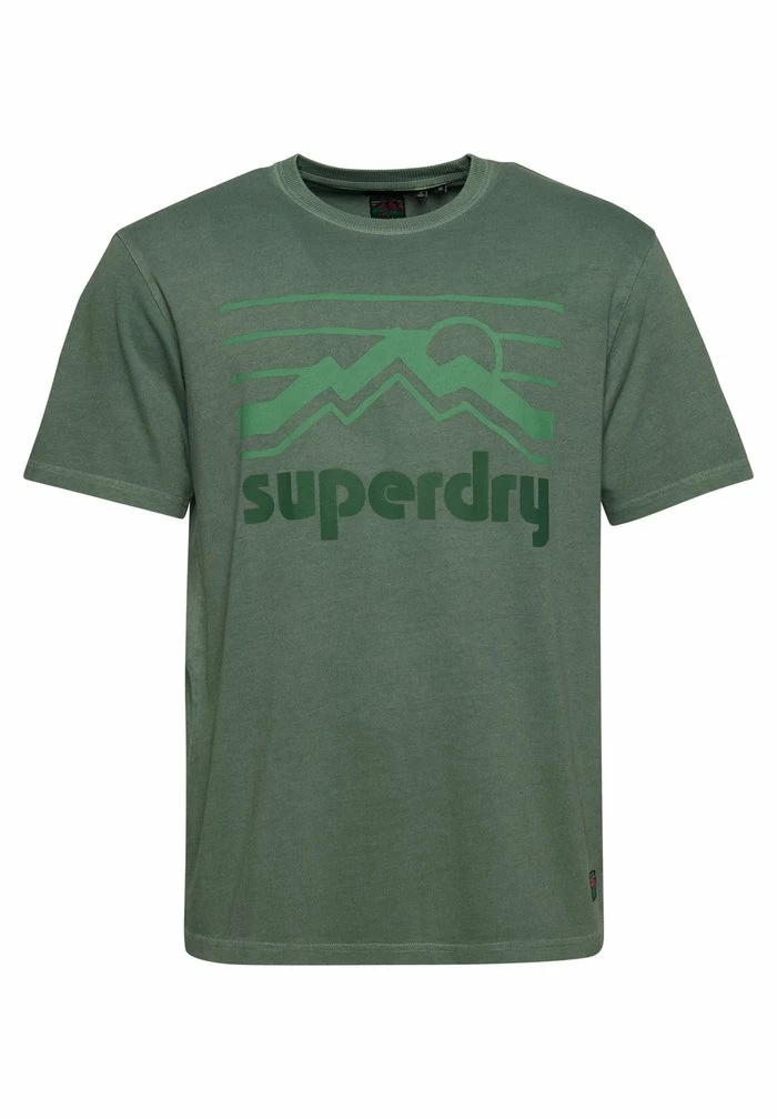Superdry VINTAGE TERRAIN - Print T-shirt - Drius Green 2 Superdry VINTAGE TERRAIN - Print T-shirt - Drius Green - Image 2
