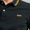 Superdry ORGANIC VINTAGE TIPPED SHORT SLEEVE - Polo Shirt - Black Utah Gold