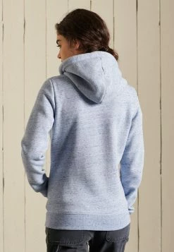 Superdry VINTAGE LOGO EMBROIDERED - Zip-up Sweatshirt - La Blue Marl -Superdry Shop 315fe807d0044d5883c8c3f206e9df9c