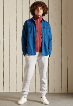 Superdry Zip-up Sweatshirt - Rhubarb Marl