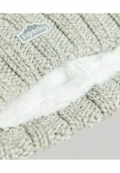 Superdry BOBBLE - Beanie - Light Grey Tweed -Superdry Shop 31c7943d1163472b9061a761dfadfa7c